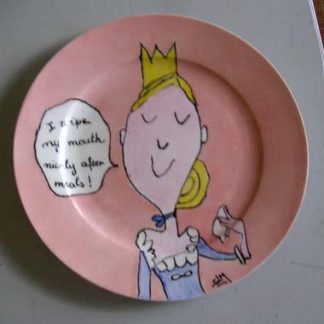PORCELAIN PLATE , manners