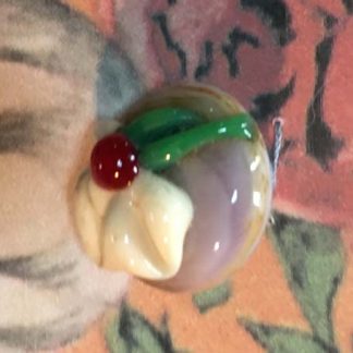 murano crystal button