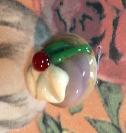 murano crystal button