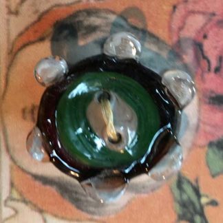 Murano crystal button