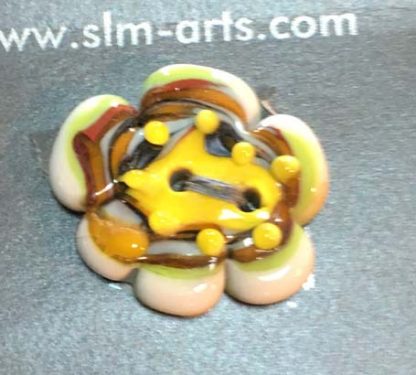 Murano crystal button