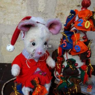 XMAS ADVENT CALENDAR MOUSE   OOAK