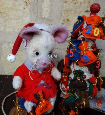 XMAS ADVENT CALENDAR MOUSE   OOAK