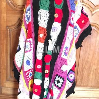 CROCHETED ART SHAWL etc ...