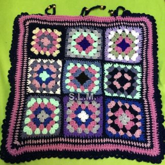 granny square pillow cover no.3