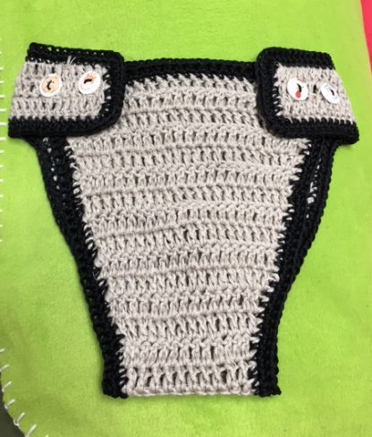 NAPPY COVER AND BIB   (personalized)+ bootees - Image 2