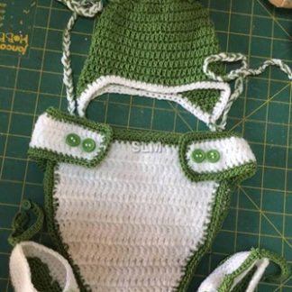 FROG SET crocheted
