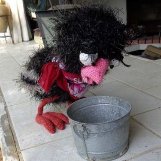 crocheted Ostrich