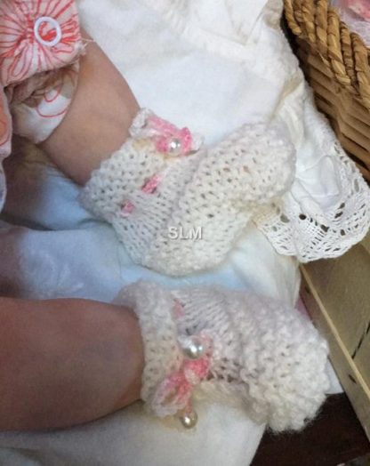 SET blanket, bootees, headband..flower - Image 3