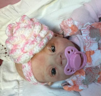 SET blanket, bootees, headband..flower - Image 2