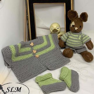 CARDIGAN + bunny toy